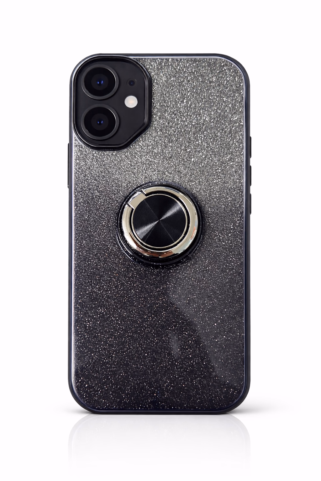 iPhone 16 - Fusion Chrome Ring Case - Black